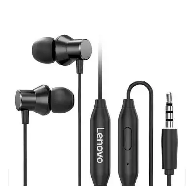 Lenovo HF130 Wired 3.5mm In-ear Headphones – Black